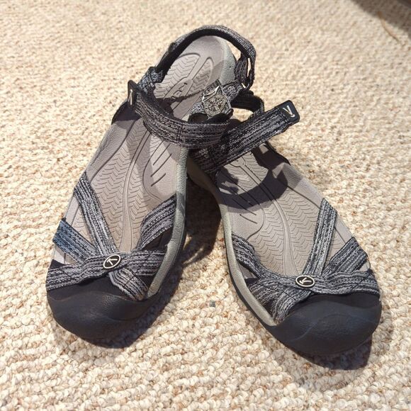 Keen Rose Sandals Womens 10 Black Comfort Outdoor Hiking - Picture 1 of 7